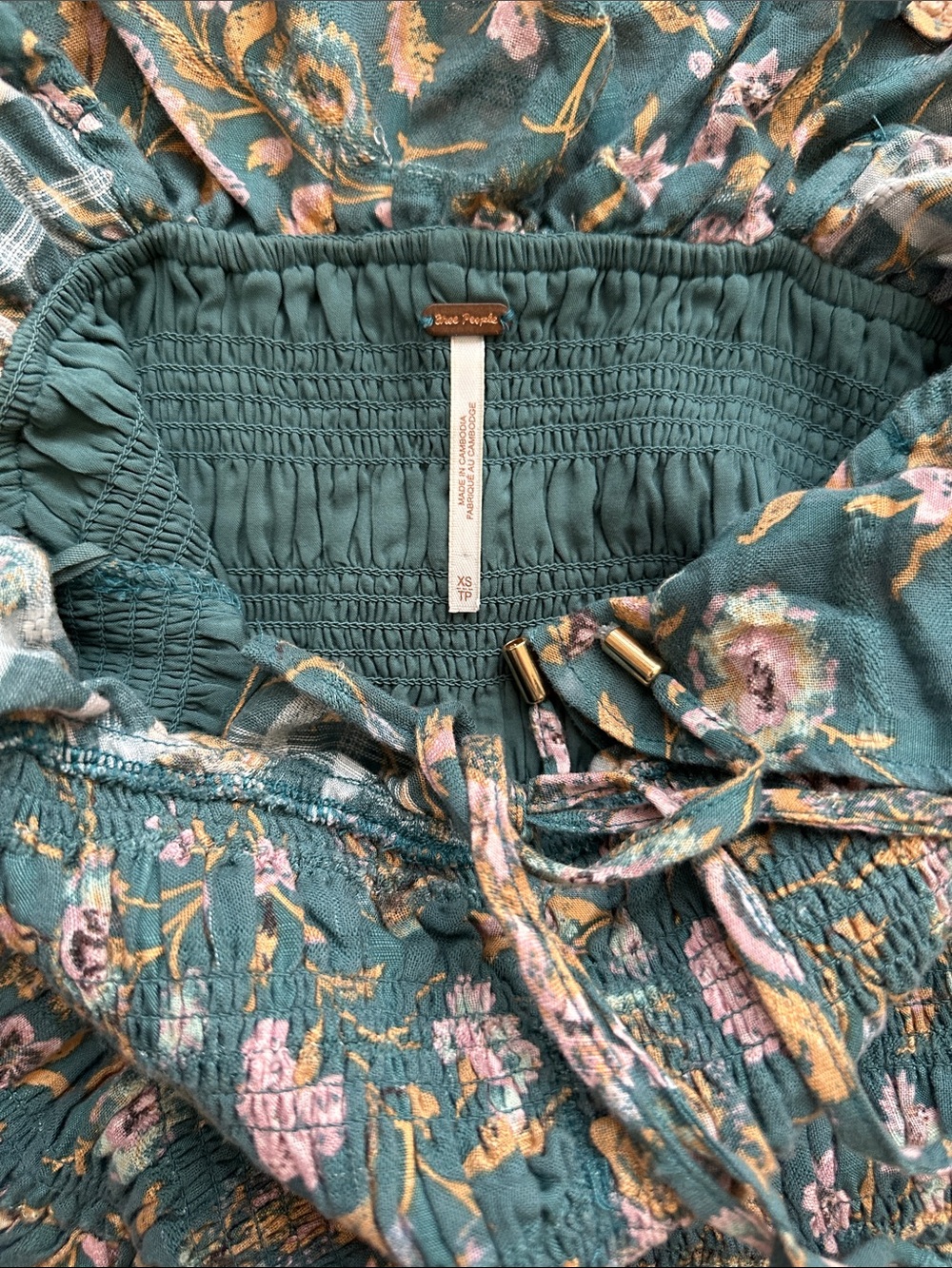Free People Oasis Print Floral MIDI Dress - Picture 3 of 5